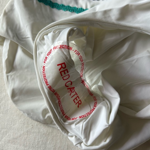 NEW Red Carter Ipanema Smocked Off Shoulder One-Piece Swimsuit - Picture 8 of 16